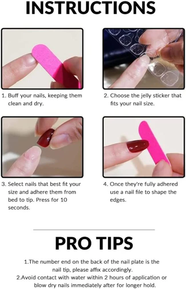 Charge My Room Long Square Black Studded Press On Nails - Image 13