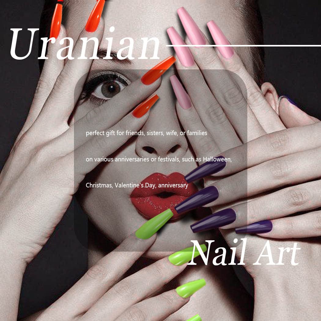 Crazy Lime Long Coffin Green Bold St. Patrick's Day Press On Nails - Image 7