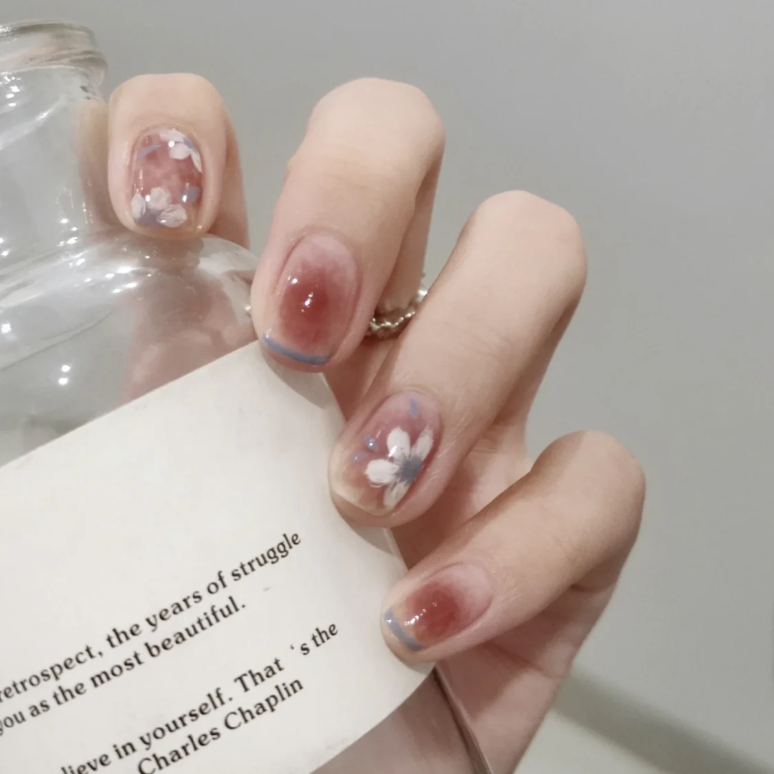 Island Dreams Short Square Pink Vacation Press On Nails