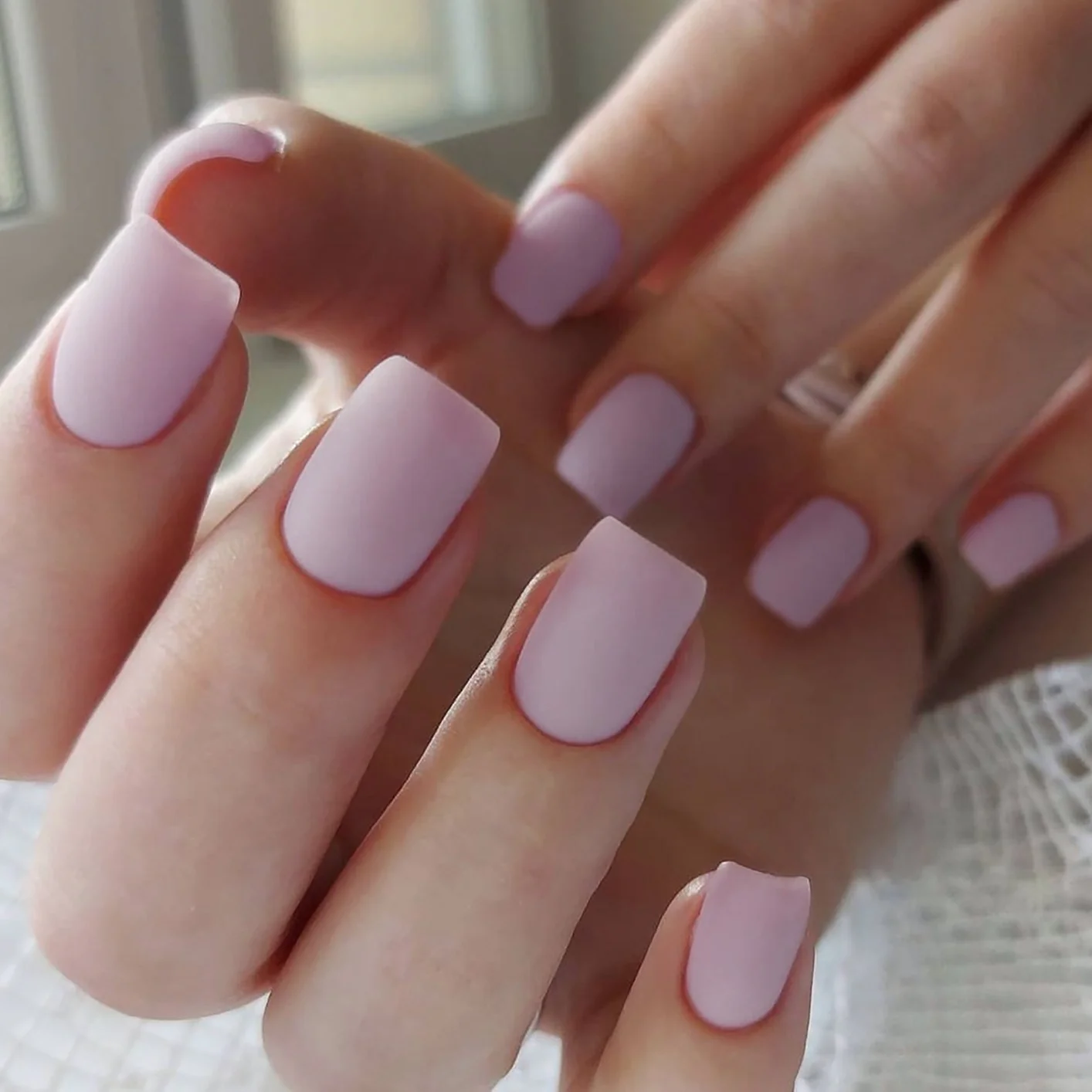 Lavender Dreams Medium Square Matte Lilac Press-On Nails
